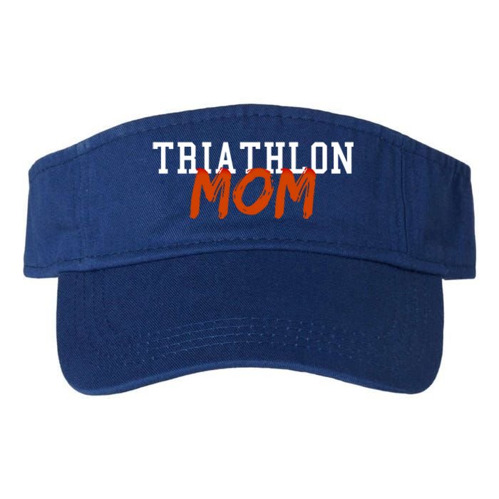 Triathlon Mom Summer Winter Sports Gift Valucap Bio-Washed Visor