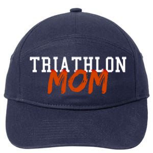 Triathlon Mom Summer Winter Sports Gift 7-Panel Snapback Hat