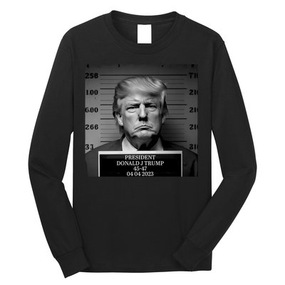 Trump Mug Shot Trump MugShot Long Sleeve Shirt