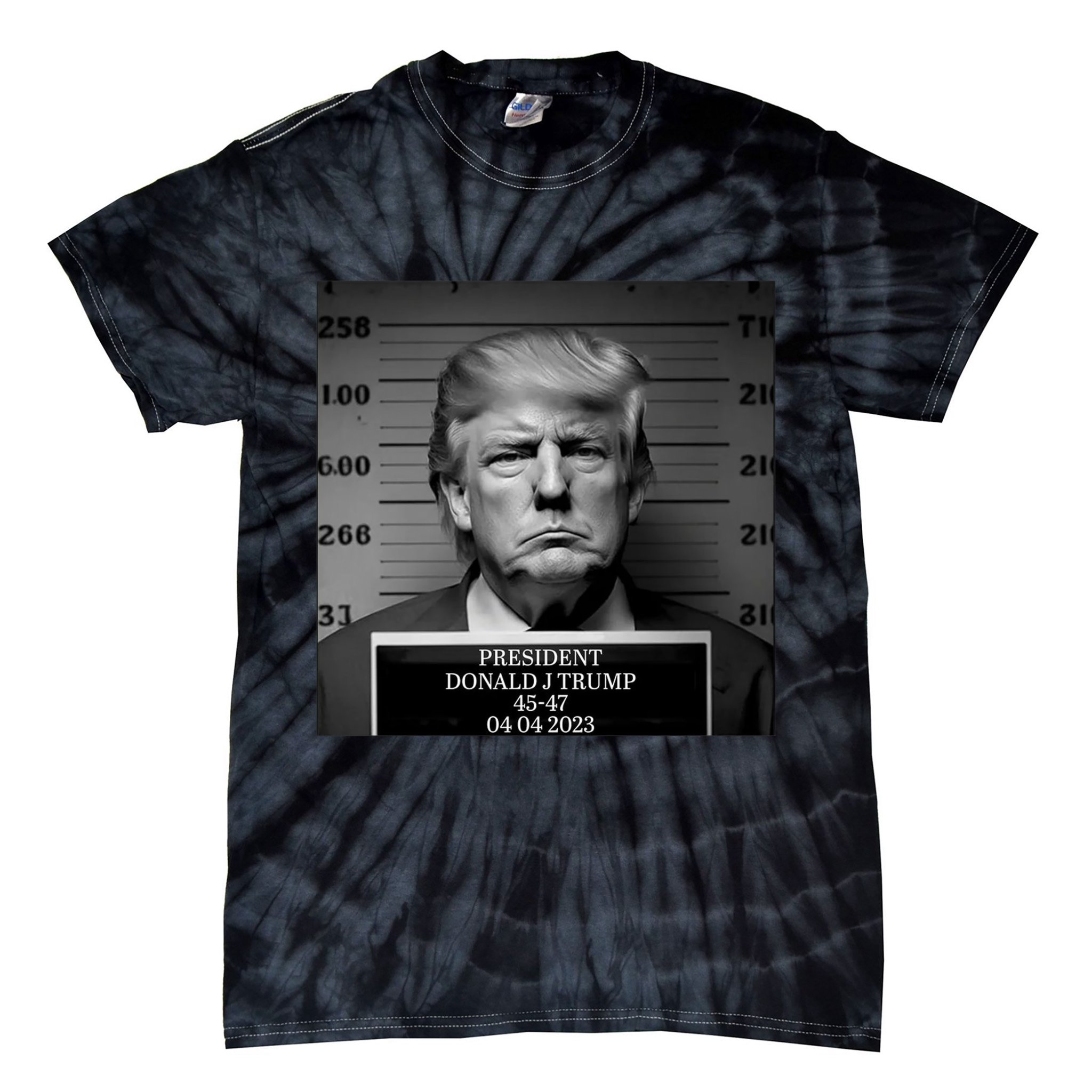 Trump Mug Shot Trump MugShot Tie-Dye T-Shirt