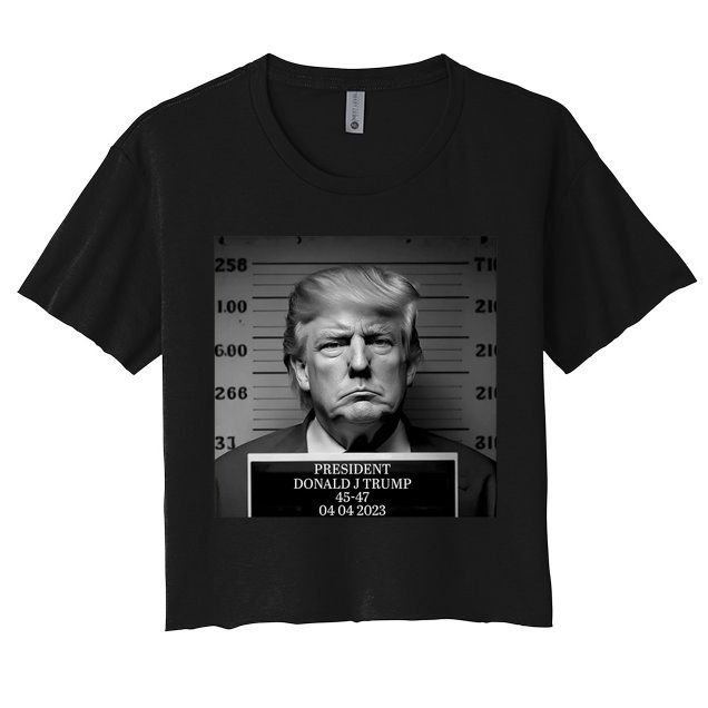 Trump Mug Shot Trump MugShot Crop Top