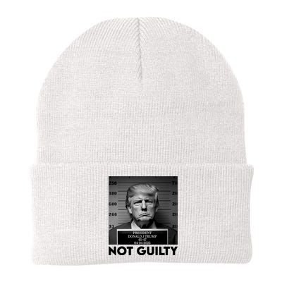 Trump Mug Shot, Trump Not Guilty Pro Trump Supporter Beanie