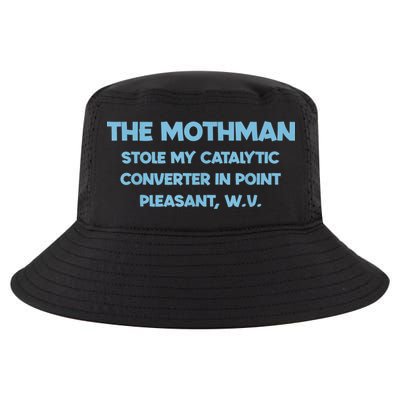 The Mothman Stole My Catalytic Converter In Point Cool Comfort Performance Bucket Hat