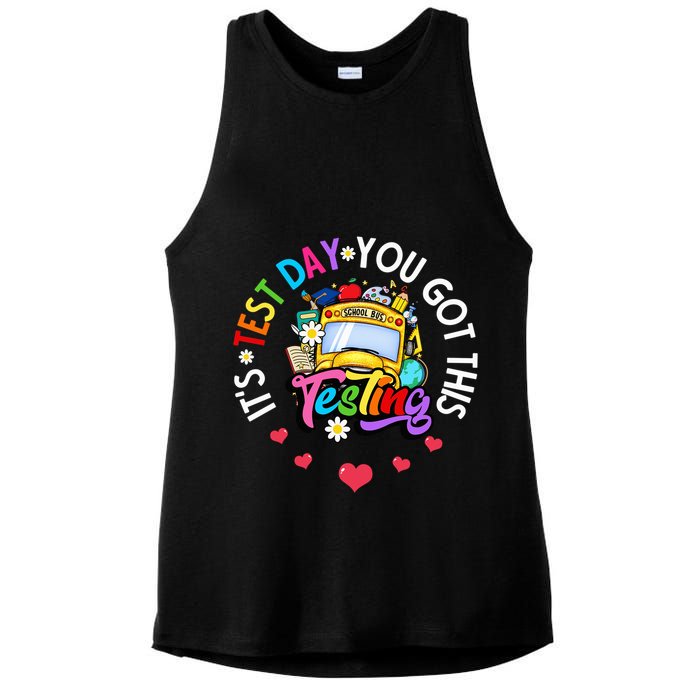 Testing Motivation Student Teacher Its Test Day You Got This Ladies PosiCharge Tri-Blend Wicking Tank