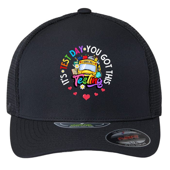 Testing Motivation Student Teacher Its Test Day You Got This Flexfit Unipanel Trucker Cap
