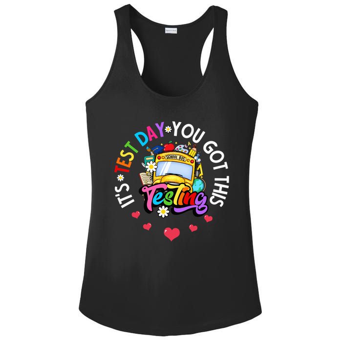 Testing Motivation Student Teacher Its Test Day You Got This Ladies PosiCharge Competitor Racerback Tank