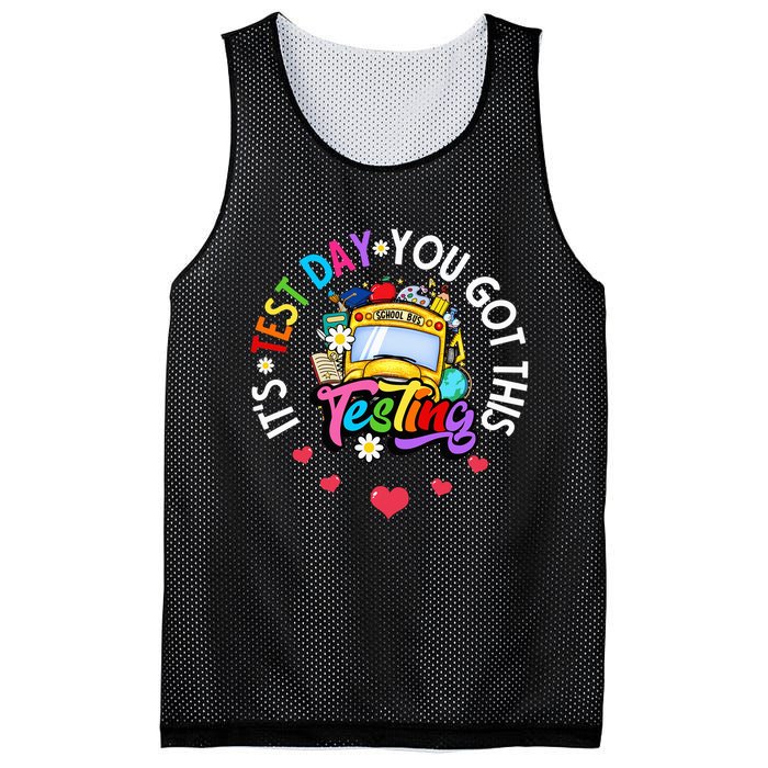 Testing Motivation Student Teacher Its Test Day You Got This Mesh Reversible Basketball Jersey Tank