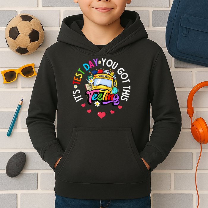 Testing Motivation Student Teacher Its Test Day You Got This Kids Hoodie