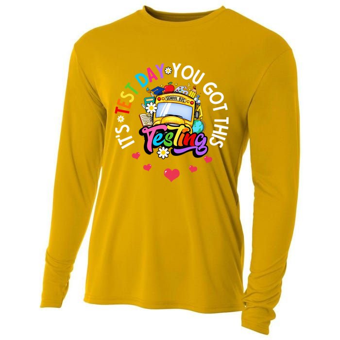 Testing Motivation Student Teacher Its Test Day You Got This Cooling Performance Long Sleeve Crew