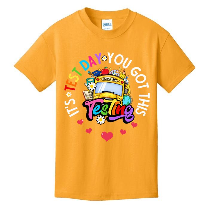 Testing Motivation Student Teacher Its Test Day You Got This Kids T-Shirt