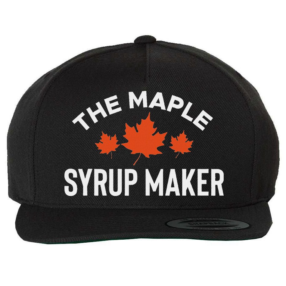 The Maple Syrup Maker Wool Snapback Cap