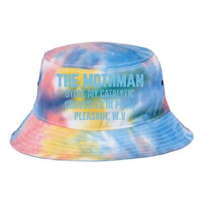 The Mothman Stole My Catalytic Converter In Point Tie Dye Newport Bucket Hat