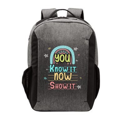 Testing Motivation Student Teacher You Know It Now Show It Vector Backpack
