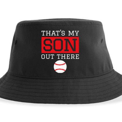 ThatS My Son Out There Baseball Gift For Mom Dad Baseball Sustainable Bucket Hat