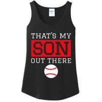 ThatS My Son Out There Baseball Gift For Mom Dad Baseball Ladies Essential Tank