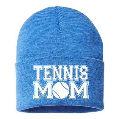 Tennis Mom Sports School Games Gift Cool Gift Sustainable Knit Beanie