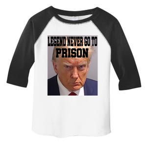 Trump Mug Shot Legend Never Go To Prison 2024 Trump Gift Toddler Fine Jersey T-Shirt