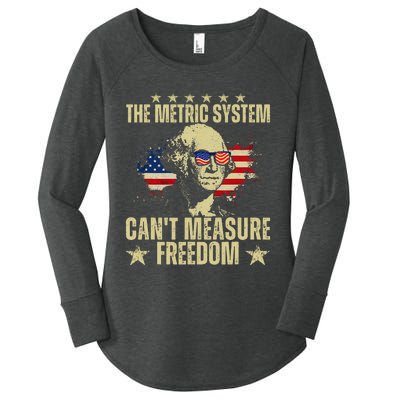 The Metric System CanT Measure Freedom Women's Perfect Tri Tunic Long Sleeve Shirt