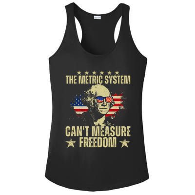 The Metric System CanT Measure Freedom Ladies PosiCharge Competitor Racerback Tank