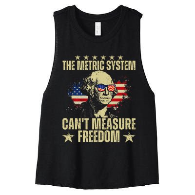 The Metric System CanT Measure Freedom Women's Racerback Cropped Tank