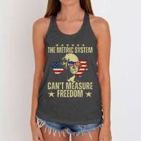 The Metric System CanT Measure Freedom Women's Knotted Racerback Tank