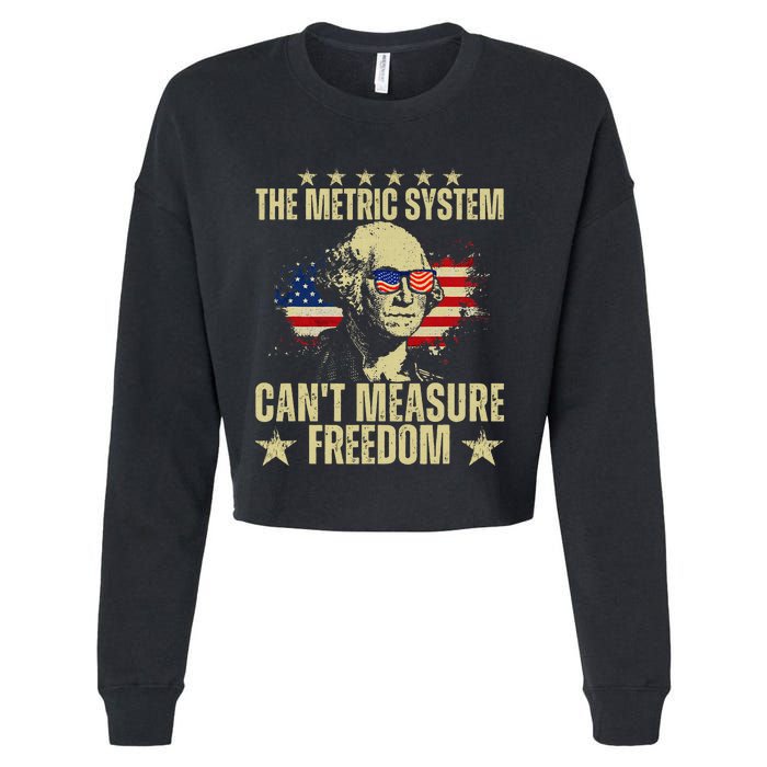 The Metric System CanT Measure Freedom Cropped Pullover Crew