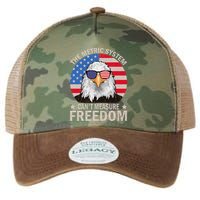 The Metric System CanT Measure Freedom Eagle 4th Of July Legacy Tie Dye Trucker Hat