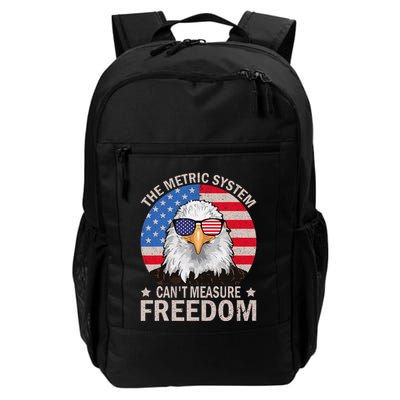 The Metric System CanT Measure Freedom Eagle 4th Of July Backpack