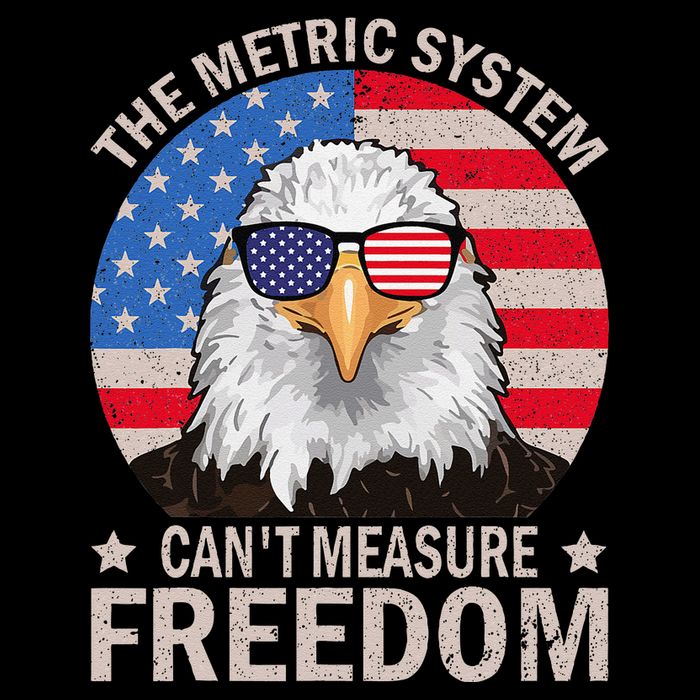 The Metric System CanT Measure Freedom Eagle 4th Of July Backpack