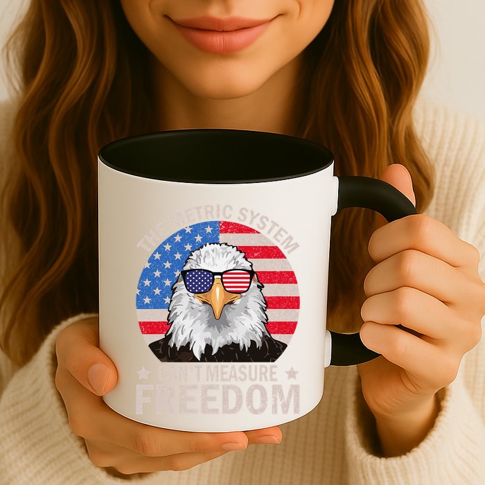 The Metric System CanT Measure Freedom Eagle 4th Of July Mug