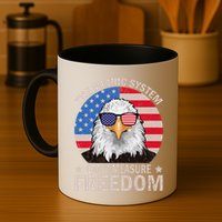 The Metric System CanT Measure Freedom Eagle 4th Of July Mug