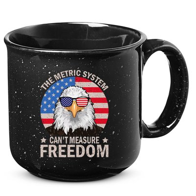 The Metric System CanT Measure Freedom Eagle 4th Of July 15oz Campfire Ceramic Mug