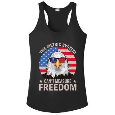 The Metric System CanT Measure Freedom Eagle 4th Of July Ladies PosiCharge Competitor Racerback Tank