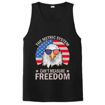 The Metric System CanT Measure Freedom Eagle 4th Of July PosiCharge Competitor Tank