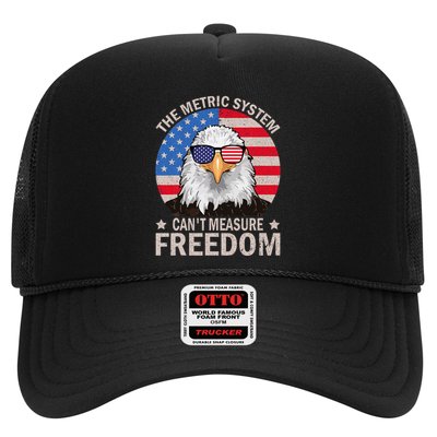The Metric System CanT Measure Freedom Eagle 4th Of July Trucker Hat