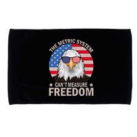 The Metric System CanT Measure Freedom Eagle 4th Of July Microfiber Hand Towel