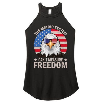 The Metric System CanT Measure Freedom Eagle 4th Of July Women's Perfect Tri Rocker Tank