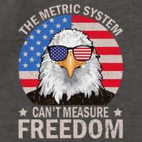 The Metric System CanT Measure Freedom Eagle 4th Of July Vector Backpack