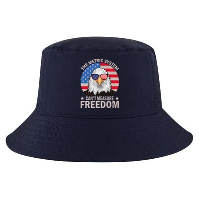 The Metric System CanT Measure Freedom Eagle 4th Of July Cool Comfort Performance Bucket Hat