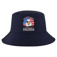 The Metric System CanT Measure Freedom Eagle 4th Of July Cool Comfort Performance Bucket Hat