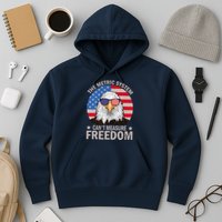 The Metric System CanT Measure Freedom Eagle 4th Of July Hoodie