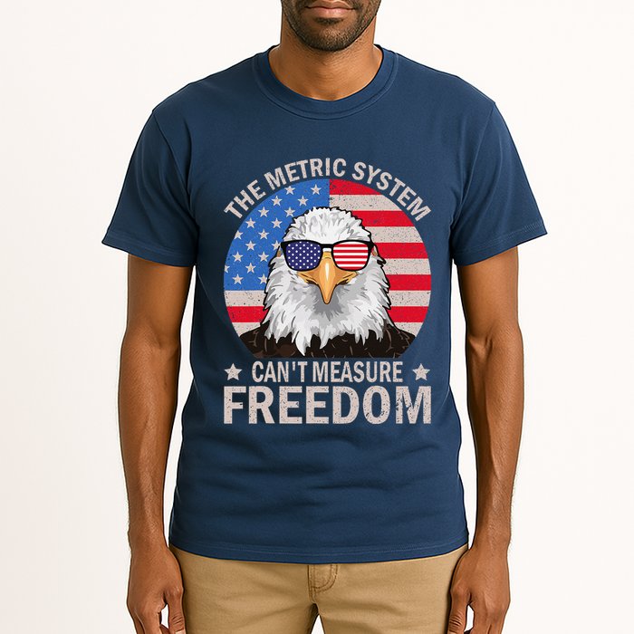 The Metric System CanT Measure Freedom Eagle 4th Of July Tall T-Shirt