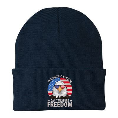 The Metric System CanT Measure Freedom Eagle 4th Of July Beanie
