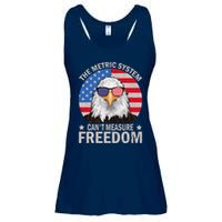 The Metric System CanT Measure Freedom Eagle 4th Of July Ladies Essential Flowy Tank