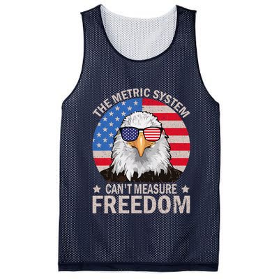 The Metric System CanT Measure Freedom Eagle 4th Of July Mesh Reversible Basketball Jersey Tank