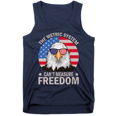 The Metric System CanT Measure Freedom Eagle 4th Of July Tank Top