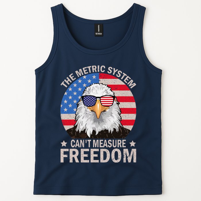 The Metric System CanT Measure Freedom Eagle 4th Of July Tank Top