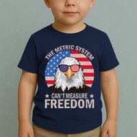 The Metric System CanT Measure Freedom Eagle 4th Of July Toddler T-Shirt