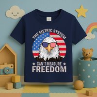 The Metric System CanT Measure Freedom Eagle 4th Of July Toddler T-Shirt