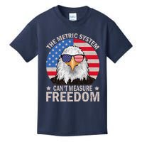 The Metric System CanT Measure Freedom Eagle 4th Of July Kids T-Shirt